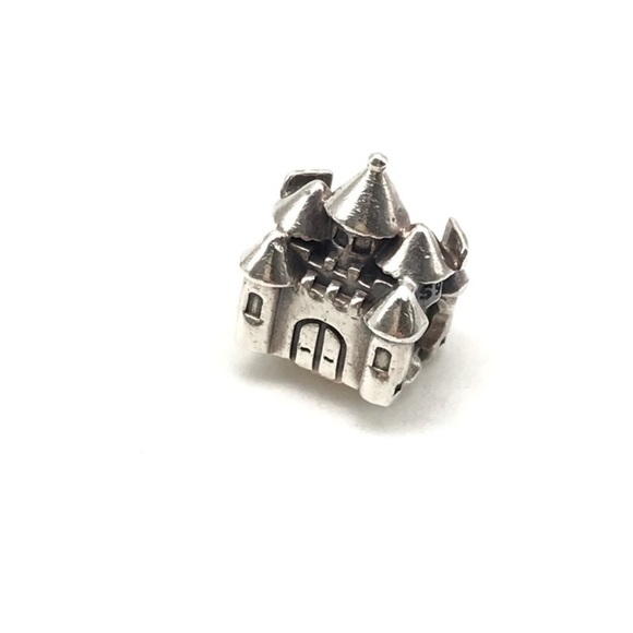 Pandora 925 14K Two Tone Happily Ever After After Princess Castle Bead Charm - Picture 4 of 7